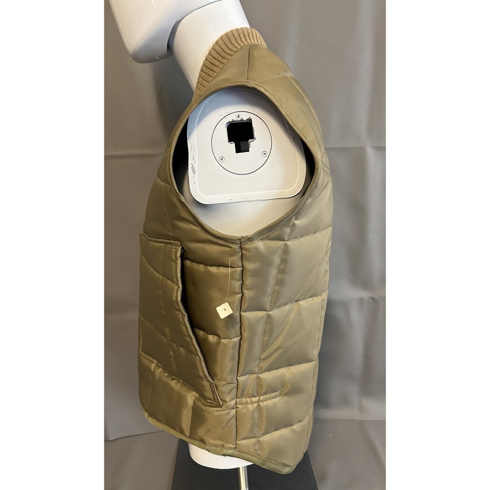Vintage Dacron Hollofil 808 Tan Insulated Vest Size Small NOS NWT USA Made - Picture 4 of 12